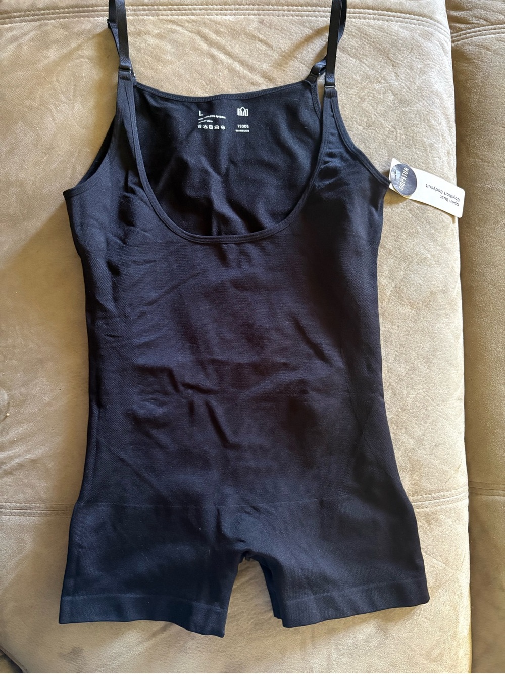 Shapermint Essentials Open Bust Bodysuit Shaper Short